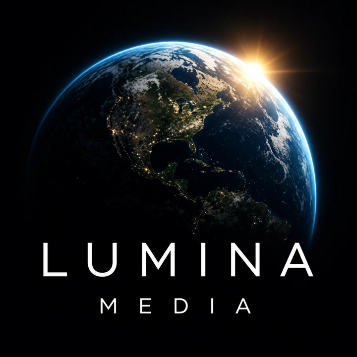 Lumina Media globe and wordmark